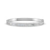 3.79 Ct Baguette & Round Natural Moissanite Women's Bangle Bracelet 14K Gold Plated