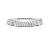 1.90 Ct Round Cut Natural Moissanite Women's Bangle Bracelets 14K Gold Plated