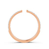 0.24Ct Round Cut Moissanite Couple Wedding Band Ring 14K Gold Plated