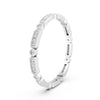 0.18Ct Round Cut Moissanite Full Eternity Band Ring In 14K Gold Plated