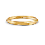 Load image into Gallery viewer, Elegant Gold Bangle with Sleek Cutout Design 14K Gold Plated