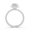 2Ct Emerald Cut Moissanite Engagement Ring 14K Gold Plated