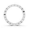1.14Ct Round Cut Moissanite Bezel Set Full Eternity Band Ring 14K Gold Plated