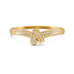 Load image into Gallery viewer, 1.50 Ct Round Cut Moissanite Women's Bangle Bracelet 14K Gold Plated