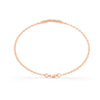 0.27 Ct Round Cut Moissanite Minimalist Bar Chain Bracelet 14K Yellow Gold Plated