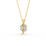 Load image into Gallery viewer, 3.21 Ct Heart Cut Moissanite Women's Heart Necklace Pendant 14K Gold Plated