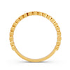 0.17Ct Round Cut Moissanite Bezel Set Half Eternity Band Ring 14K Gold Ring