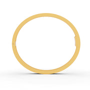 5.50 Ct Round Cut Natural Moissanite Channel Set Bangle Bracelet 14K Gold Plated