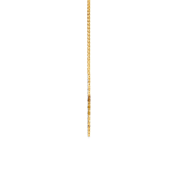 4.51 Ct Round Cut Moissanite Fringe Statement Necklace In 14K Yellow Gold Plated