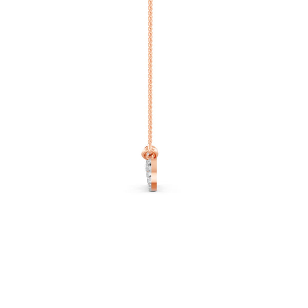 0.33Ct Round Cut Moissanite Infinity Pendant Necklace 14K Yellow Gold Plated