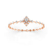 1.70 Ct Round Cut Moissanite Geometric Link Bracelet 14K Yellow Gold Plated