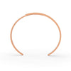 0.85 Ct Round Cut Natural Moissanite Women Cuff Bangle Bracelets 14K Gold Plated