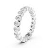 1.14Ct Round Cut Moissanite Bezel Set Full Eternity Band Ring 14K Gold Plated