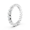 1.90 Ct Heart Cut Moissanite Full Eternity Band Ring In 14K Gold Plated