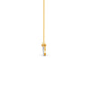 0.33Ct Round Cut Moissanite Infinity Pendant Necklace 14K Yellow Gold Plated