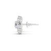 8.45Ct Rund & Oval Cut Moissanite Flower Stud Earrings 14K Gold Plated