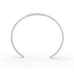 Load image into Gallery viewer, 0.85 Ct Round Cut Natural Moissanite Women Cuff Bangle Bracelets 14K Gold Plated