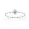 1.70 Ct Round Cut Moissanite Geometric Link Bracelet 14K Yellow Gold Plated