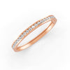 5.50 Ct Round Cut Natural Moissanite Channel Set Bangle Bracelet 14K Gold Plated
