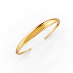 Load image into Gallery viewer, Elegant Polished Gold Cuff Bracelet for Women Sleek Minimalist Design 14K Gold Plated