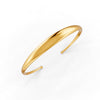 Elegant Polished Gold Cuff Bracelet for Women Sleek Minimalist Design 14K Gold Plated