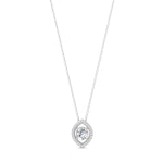 Load image into Gallery viewer, 0.56 Ct Round Cut Moissanite Women's Cluster Necklace Pendant 14K Gold Plated
