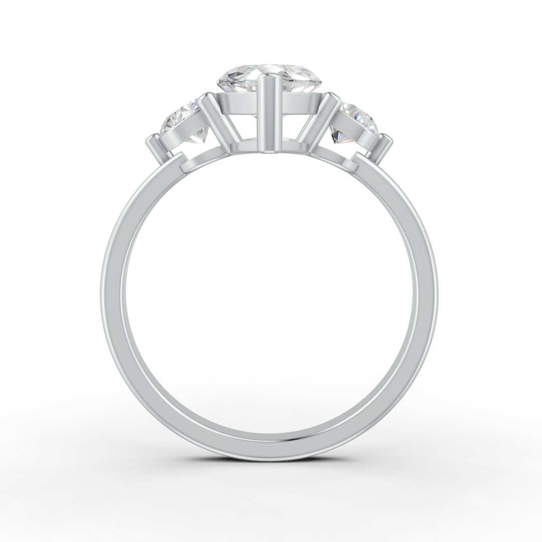 2Ct Marquise Cut Moissanite Women's Engagement Ring 14K Yellow Gold Plated