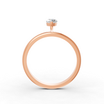 Load image into Gallery viewer, Marquise Cut Real Moissanite 2 Prong Solitaire Ring 14K Gold Plated