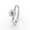 1-5 Ct Round Cut Moissanite Solitaire Engagement Ring 14K Yellow Gold Plated