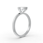 Load image into Gallery viewer, Marquise Cut Real Moissanite Bezel Set Solitaire Ring 14K Gold Plated