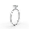 1-5 Ct Round Cut Real Moissanite 3 Prong Solitaire Ring 14K Yellow Gold Plated
