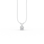 Load image into Gallery viewer, Round Cut Moissanite Solitaire Pendant 14K Gold Plated