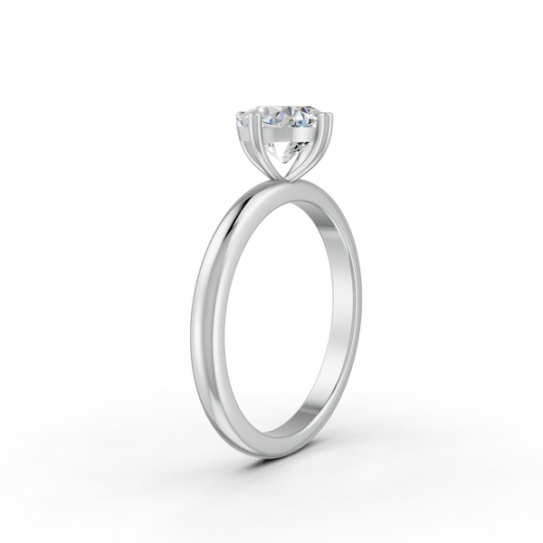1-5 Ct Cushion Cut Real Moissanite Clow Prong Solitaire Ring 14K Yellow Gold Plated