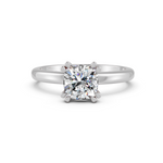 Load image into Gallery viewer, Cushion Cut Real Moissanite Double Prong Solitaire Ring 14K Gold Plated