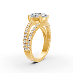 Load image into Gallery viewer, 3.50Ct Oval Cut Moissanite Women Engagement Ring 14K Gold Plated