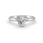 Load image into Gallery viewer, Oval Cut Real Moissanite 4 Prong Solitaire Ring 14K Gold Plated