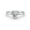 1-5 Ct Oval Cut Real Moissanite 4 Prong Solitaire Ring 14K Yellow Gold Plated