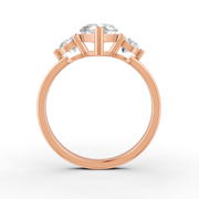 2Ct Marquise Cut Moissanite Women's Engagement Ring 14K Yellow Gold Plated