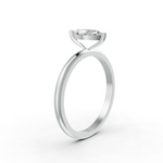 Load image into Gallery viewer, Marquise Cut Real Moissanite 2 Prong Solitaire Ring 14K Gold Plated