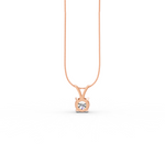 Load image into Gallery viewer, Round Cut Moissanite Solitaire Pendant 14K Gold Plated