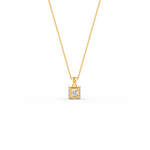 Load image into Gallery viewer, Asscher Cut Moissanite Solitaire Pendant in 14K Gold Plated