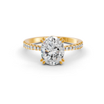 Load image into Gallery viewer, 2.50Ct Oval Cut Moissanite Women Engagement Ring 14K Gold Plated