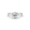 1-5 Ct Cushion Cut Real Moissanite Clow Prong Solitaire Ring 14K Yellow Gold Plated
