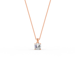 Load image into Gallery viewer, Asscher Cut Moissanite Solitaire Pendant in 14K Gold Plated