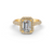 2.34 Ct Radiant Cut Certified Moissanite Engagement Ring 14K Yellow Gold Plated