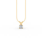 Load image into Gallery viewer, Round Cut Moissanite Solitaire Pendant 14K Gold Plated