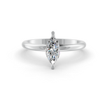 Load image into Gallery viewer, Marquise Cut Real Moissanite 2 Prong Solitaire Ring 14K Gold Plated