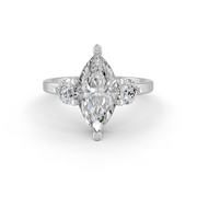 2Ct Marquise Cut Moissanite Women's Engagement Ring 14K Yellow Gold Plated