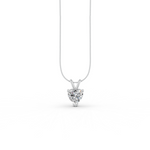 Load image into Gallery viewer, Heart Cut Moissanite Solitaire Pendant 14K Gold Plated