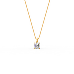 Load image into Gallery viewer, Asscher Cut Moissanite Solitaire Pendant in 14K Gold Plated